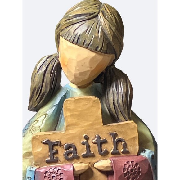 Carson Home Accents FAITH Angel by Robin Davis Studio 10 Inch - Picture 2 of 13